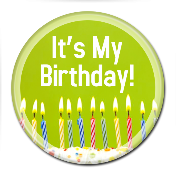 Birthday Buttons - It's My Birthday Candles