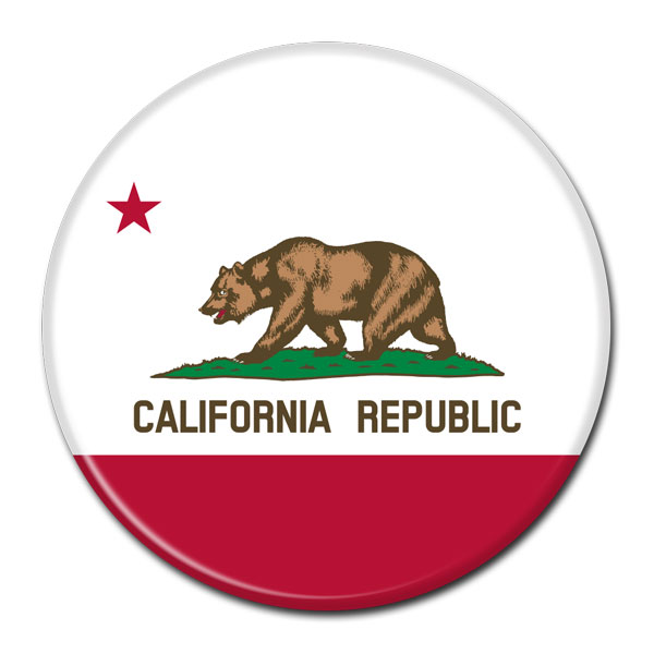 FLAG BUTTON - California