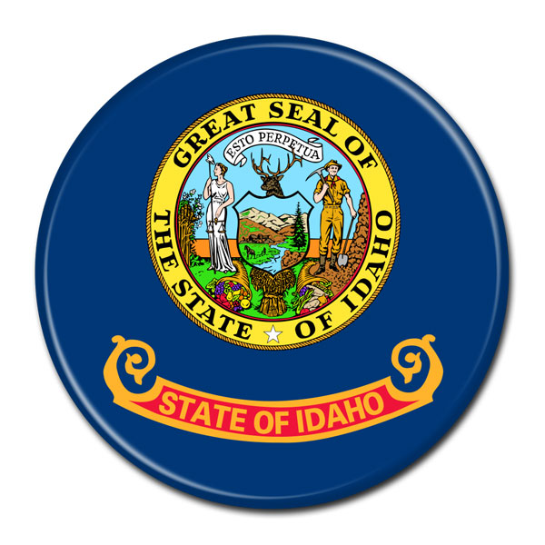 FLAG BUTTON - Idaho FLAG BUTTON - Idaho