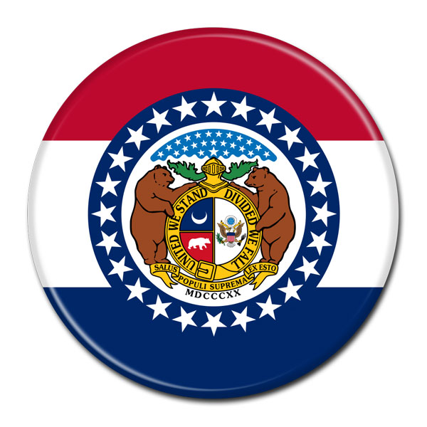 FLAG BUTTON - Missouri