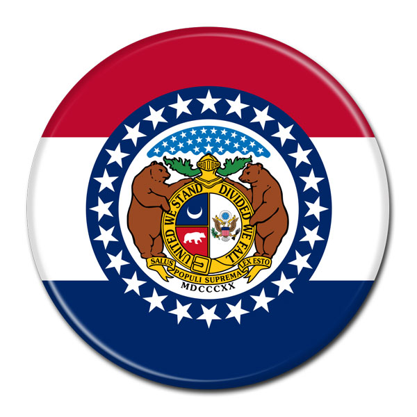 FLAG BUTTON - Missouri FLAG BUTTON - Missouri