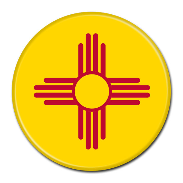 FLAG BUTTON - New Mexico
