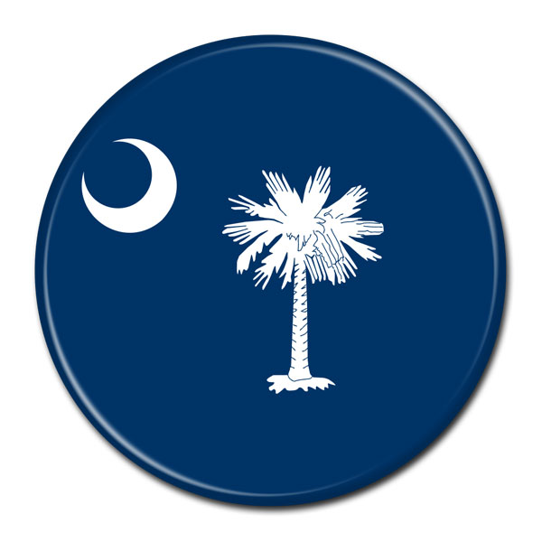 FLAG BUTTON - South Carolina