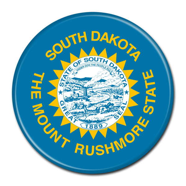 FLAG BUTTON - South Dakota