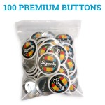 Bag of 100 Custom Buttons Special