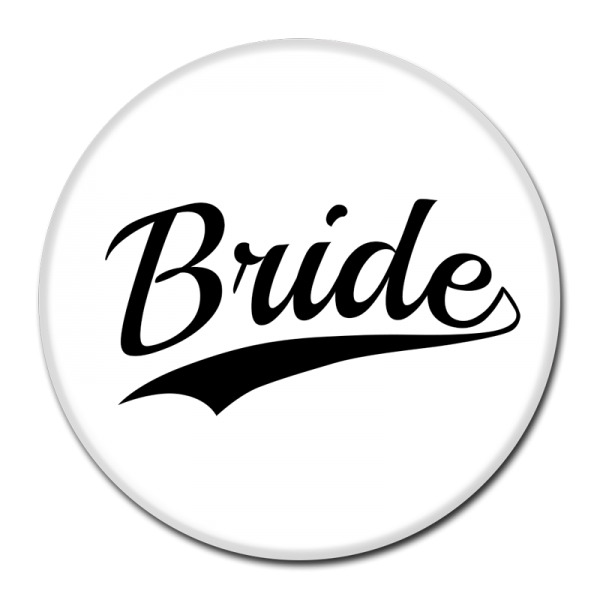 Bride Buttons - Black & White
