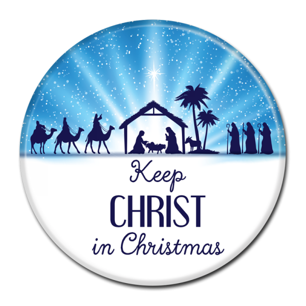 CHRISTMAS BUTTON -  305