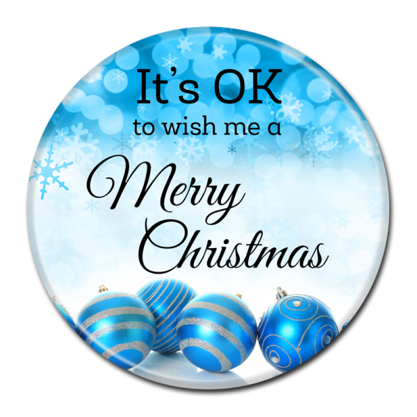 CHRISTMAS BUTTON -  306