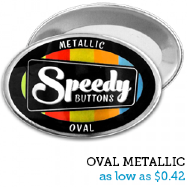 OVAL Metallic Buttons