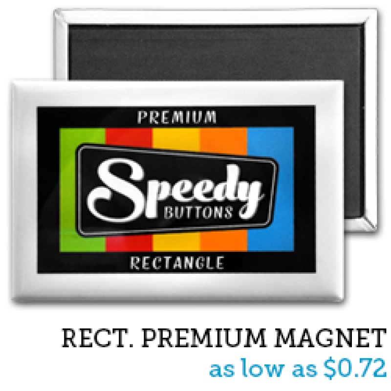 Rectangle Premium Magnets, Custom Magnets