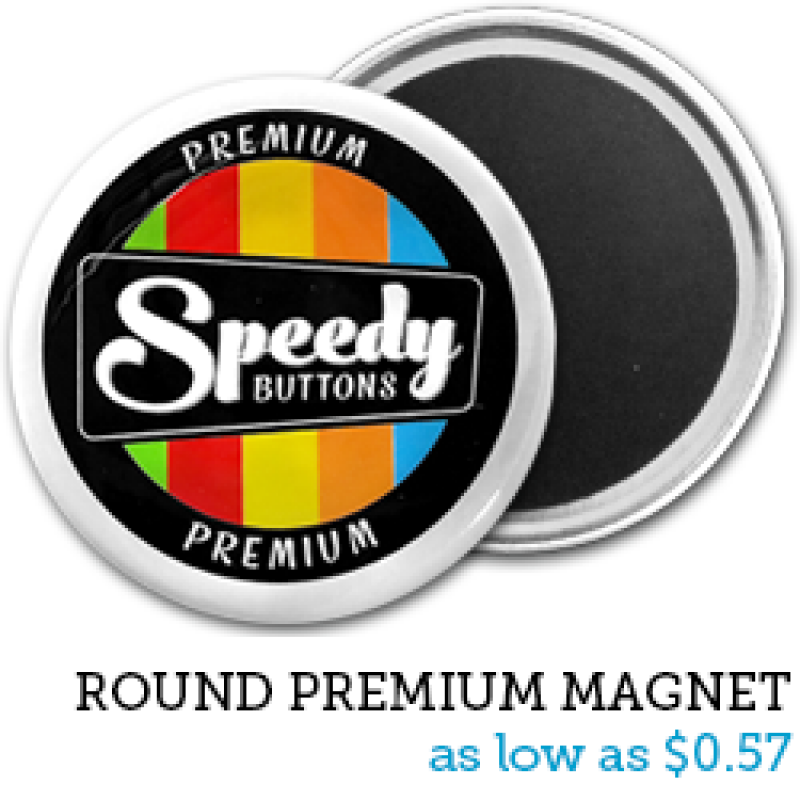 data flod Meningsfuld Custom Round Premium Magnets | Personalized Magnets | Button Magnets