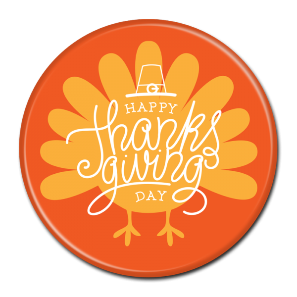 THANKSGIVING BUTTON -  301